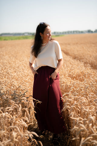 mara skirt Azzurro 8618 bordeaux