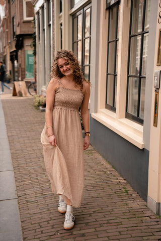 6010 sophie dress beige