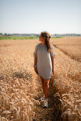 dress  margot bow sand