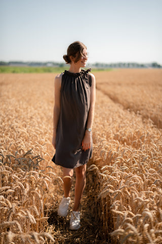 dress halter bow cato brown