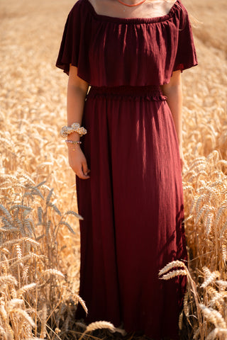 Dara dress summer bordo