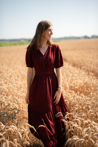 Dress flamant bordo
