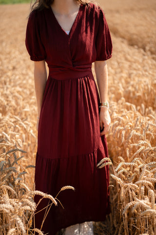Dress flamant bordo