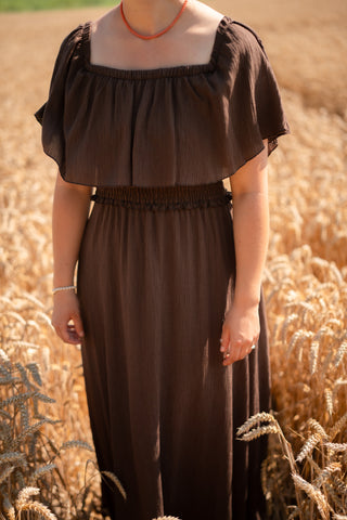 Dara dress summer brown