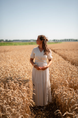 Dress flamant beige