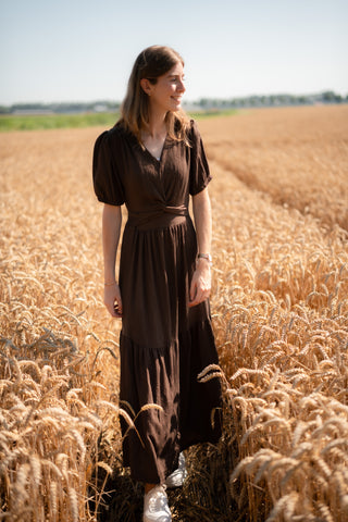 Dress flamant brown