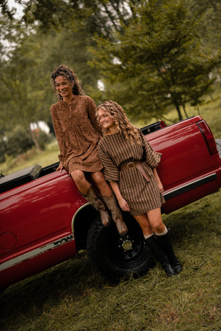 callie dress doramar marron
