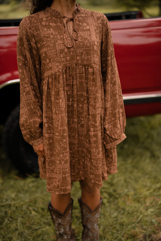 callie dress doramar marron