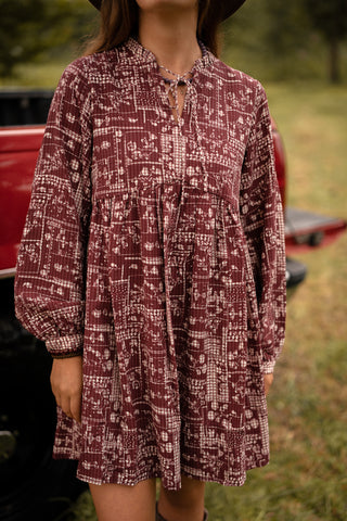 callie dress doramar bordeaux
