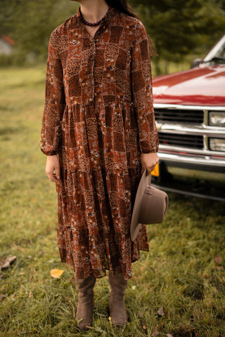 Dress brique Yara