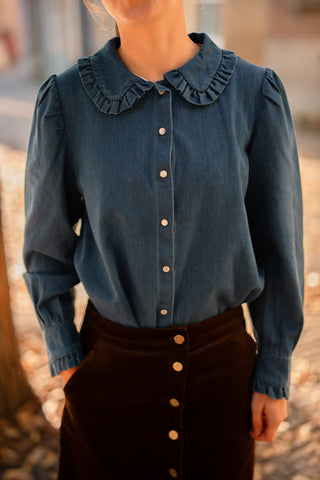 denim blouse viky
