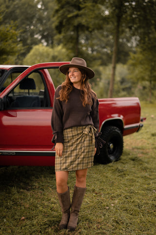 Skirt block wrap kate green