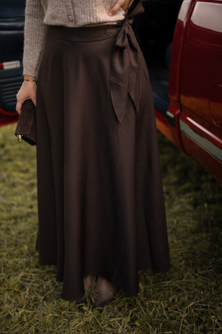 Choco skirt wrap st tropez