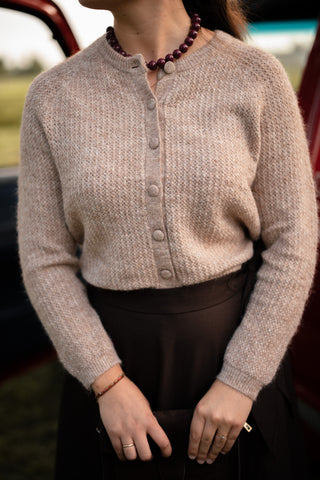 Cardigan taupe Marieke