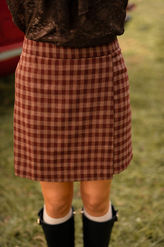 Skirt block bordeaux Maria