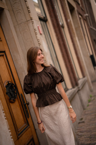 8770-1 top Azzurro Demi brownn
