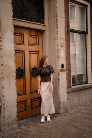 8770-1 top Azzurro Demi brownn
