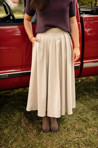 Skirt long beige Ella