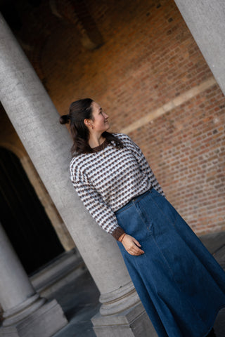 A VIEW Sassi knit brown/blue