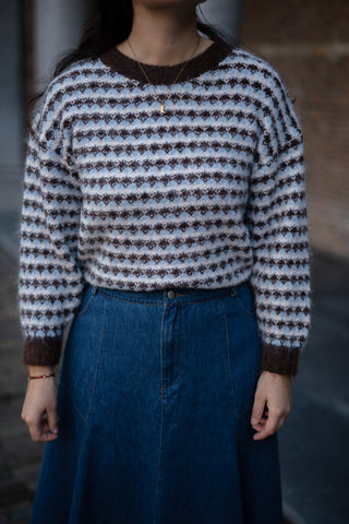 A VIEW Sassi knit brown/blue