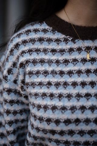 A VIEW Sassi knit brown/blue