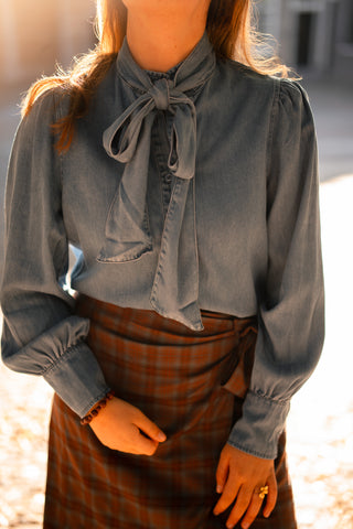 Azzurro blouse denim