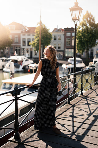Azzurro 94122 skirt dots maartje black