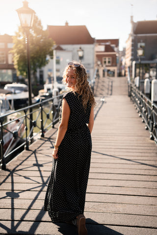 Azzurro 94122 skirt dots maartje black