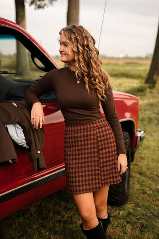 T-shirt long brown  Eva