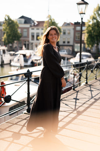 Coton dress CJ guusje brown