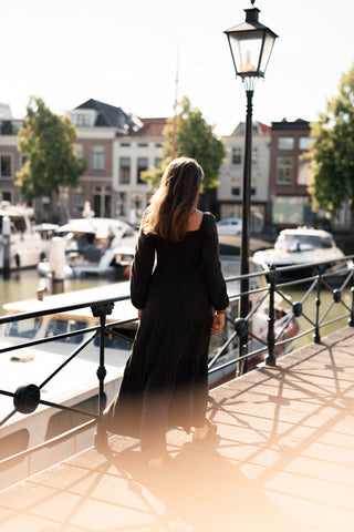 Coton dress CJ guusje brown