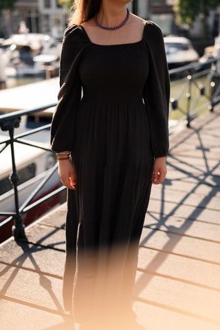 Coton dress CJ guusje brown