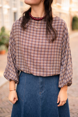 Top perfect Yfke taupe