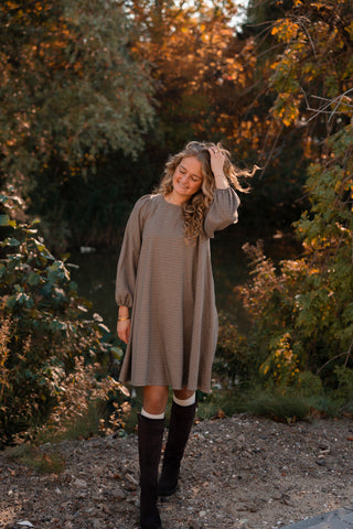 dress aurelia pied de poule