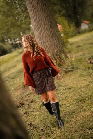 Skirt block wrap kate choco