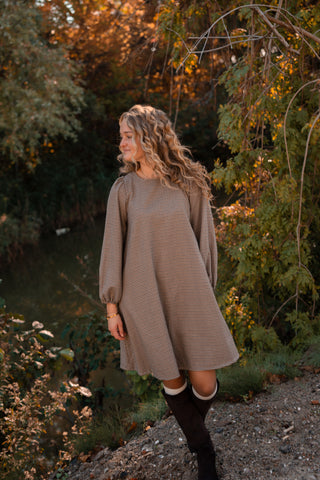dress aurelia pied de poule