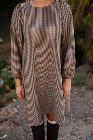 dress aurelia pied de poule
