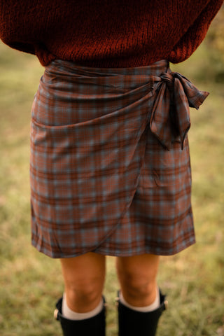 Skirt block wrap kate choco