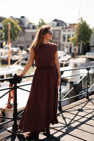 Azzurro top 92138 Maartje dark red