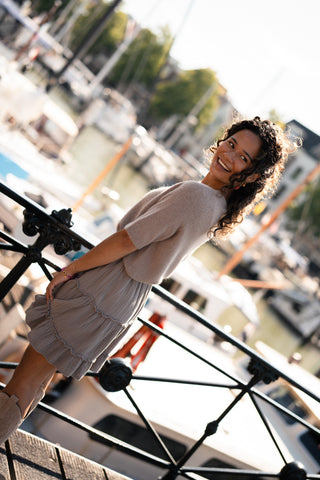 skirt 5978 alice cotton taupe