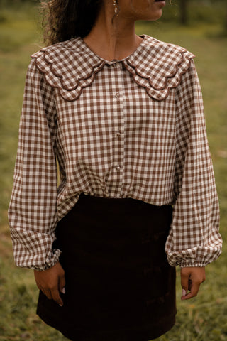 Blouse block 3061 brown