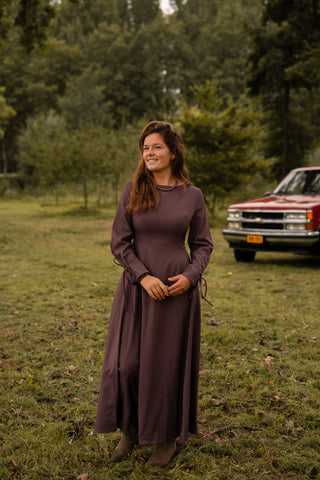 Aubergine dress wow