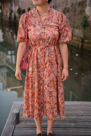 Azzurro 95246 dress print boho long – foto 3