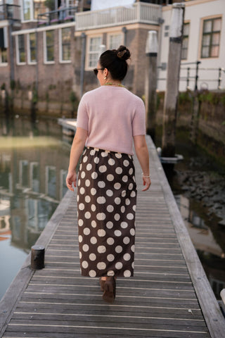 Azzurro 94102 skirt dot paris brown – foto 2