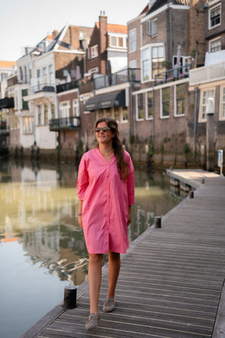 Azzurro 8614 dress coco barbiepink