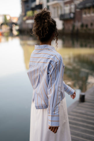Azzurro 93257 blouse blue barca – foto 3