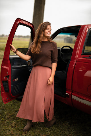 skirt vieux rose