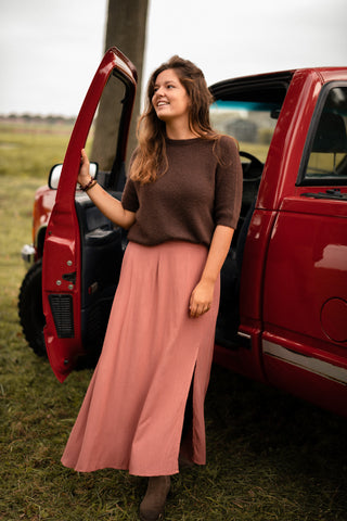 skirt vieux rose