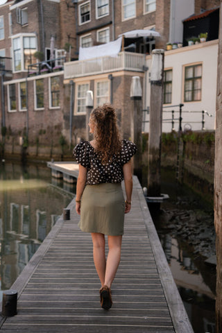 Azzurro 94108 skirt gold detail green – foto 5