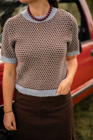 Knite Brown/bleu Nina